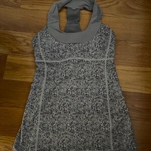 lululemon athletica Gray Patterned Tank Top